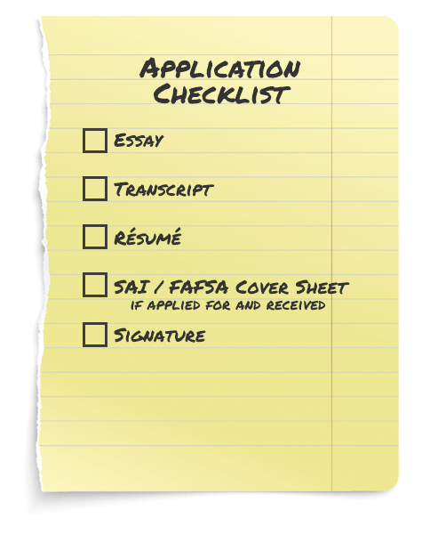 FSA Scholarship Application Checklist